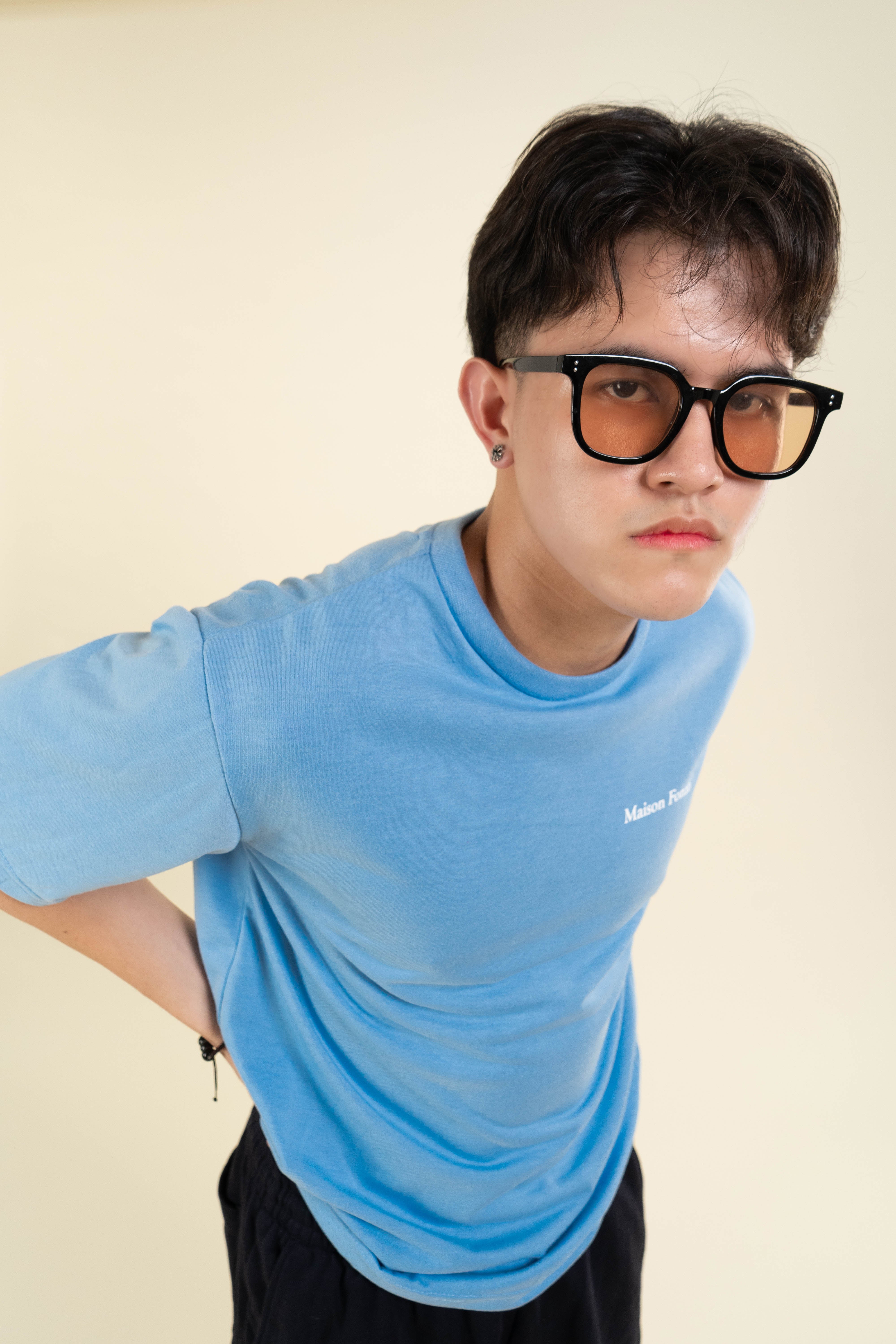 Classic Tee in Powder Blue – Maison Fonzó